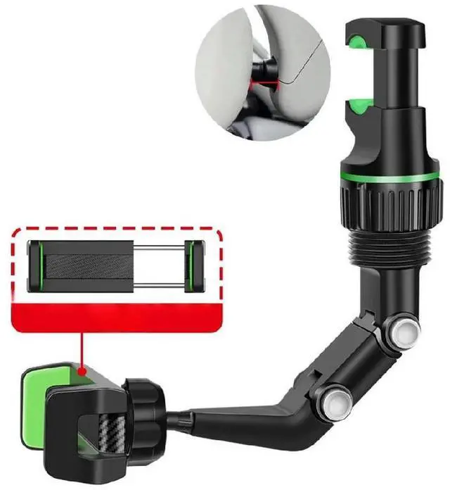 Main image of Rearview Mirror Phone Holder 360°