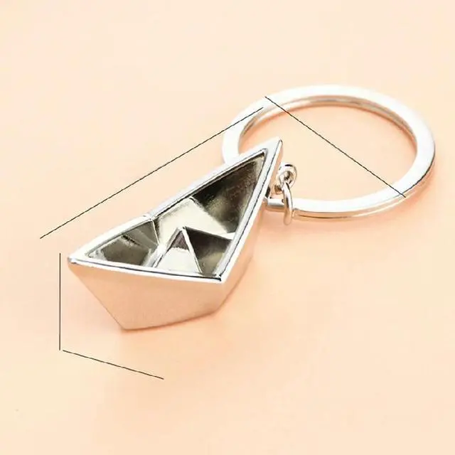 Main image of Sailboat Metal Keychain Key Ring