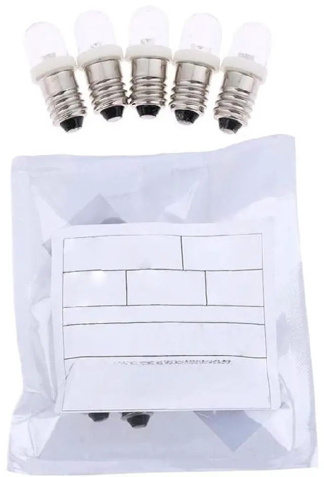 Main image of E10 Screw Bulb Indicator Instrument Lamp 5pcs