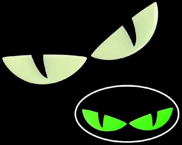 Main image of Luminous Devil Eyes Helmet Sticker