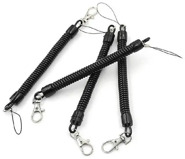 Main image of Elastic Retractable Plastic Rope Keychain
