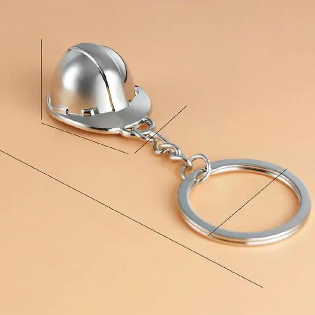 Main image of Mini Hard Hat Keychain Helmet Pendant
