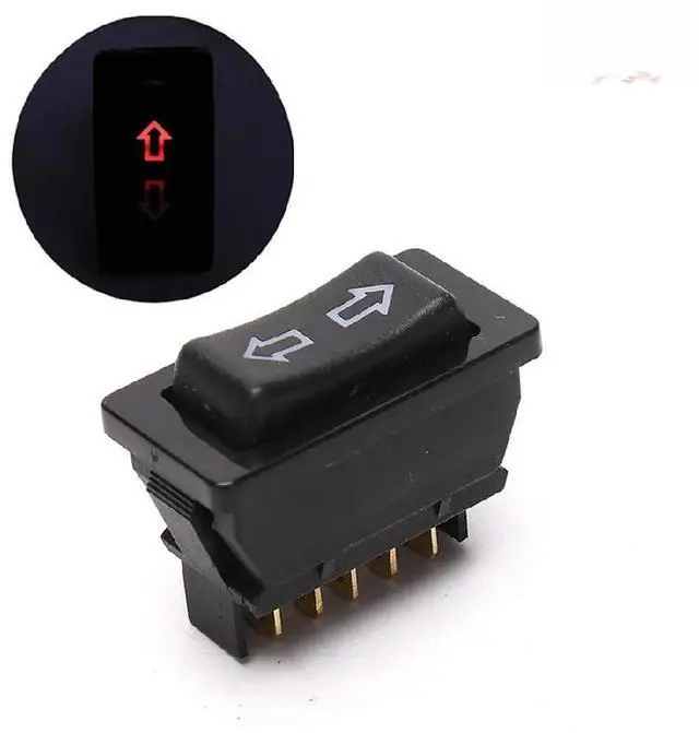 Main image of 5 Pin DC 12V 20A Power Window Switch with Light
