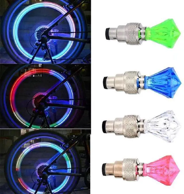 Main image of Light Diamond Tyre Valve Caps 2pcs