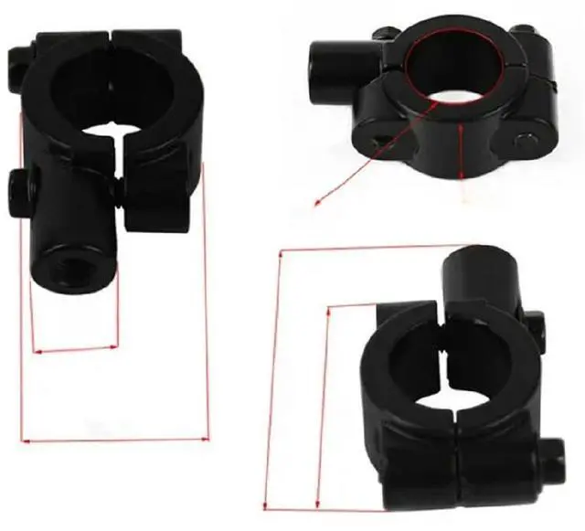 Main image of 8mm/10mm Rearview Mirror Mount Adapter Clamp