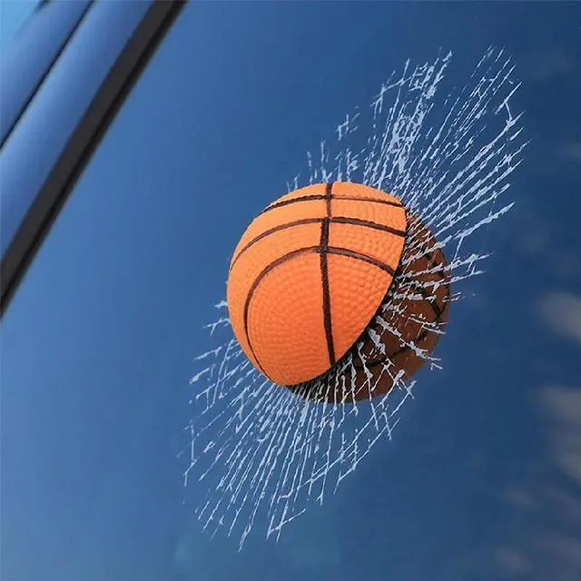 Main image of 3D Broken Glass Ball Sticker