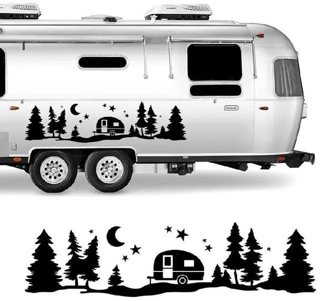 Main image of Trees Forest Vinyl Decal for SUV RV Van