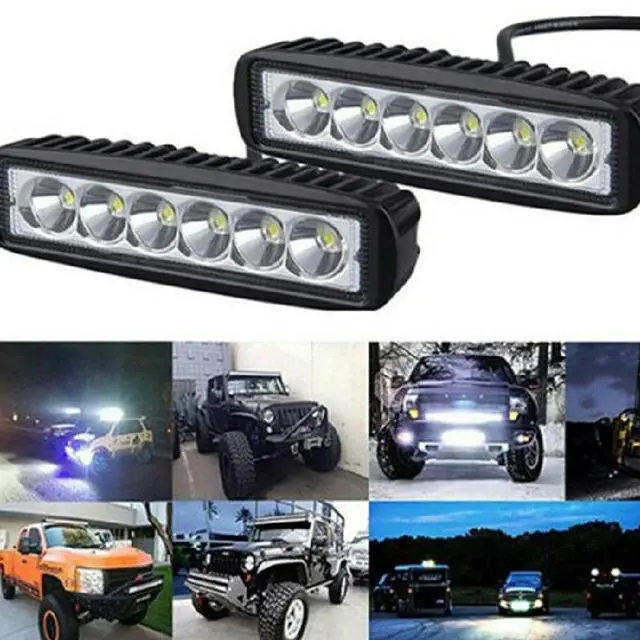 Main image of 18W 6 LED Work Light DRL Offroad SUV Truck