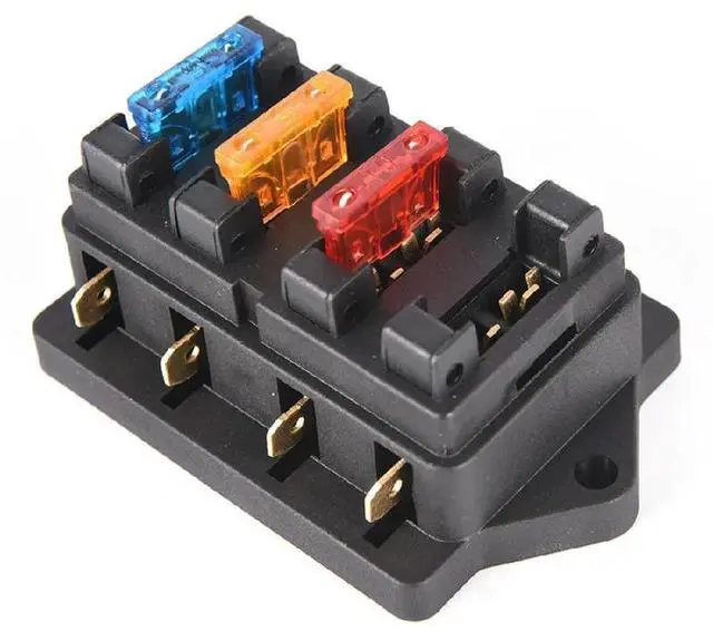 Main image of 4-Way ATO Fuse Box Block 12/24V
