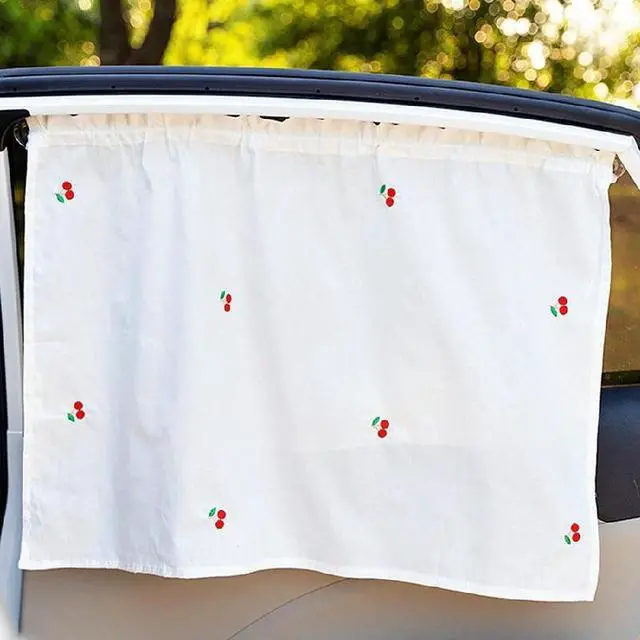 Main image of Suction Cup Sunshade Flower Curtain