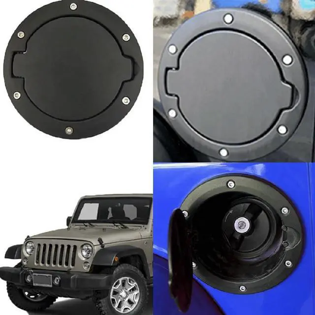 Main image of Black Fuel Filler Door Cover for Wrangler