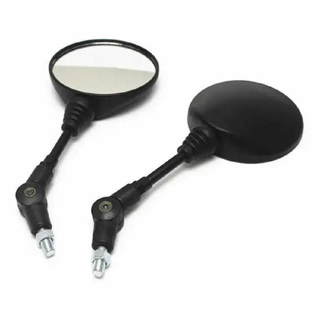 Main image of Black Folding Motorcycle Side Mirror 8mm 10mm