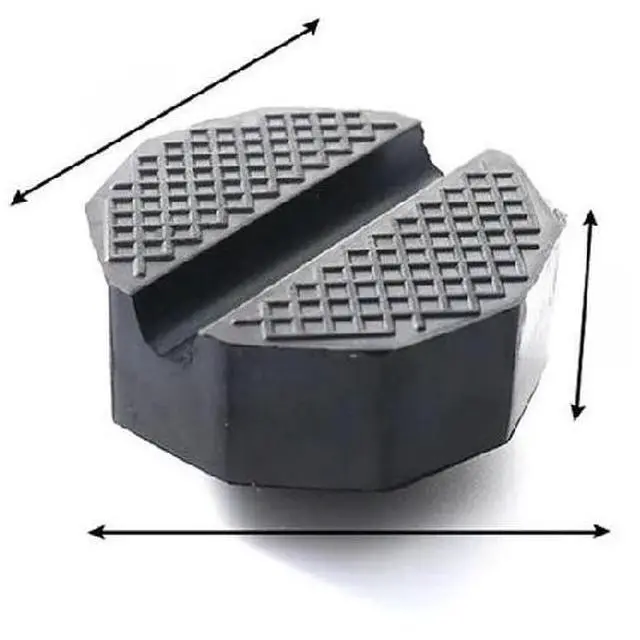 Main image of Cross Slotted Floor Jack Rubber Pad