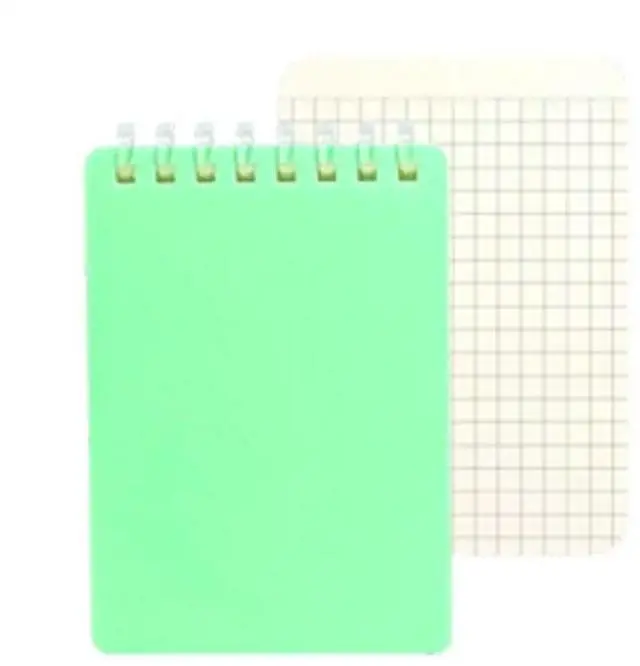 Main image of FOR Soft Coil Binding Notebook 128 Pages Pocket Writing Pad for Note Taking 3x4.5In
