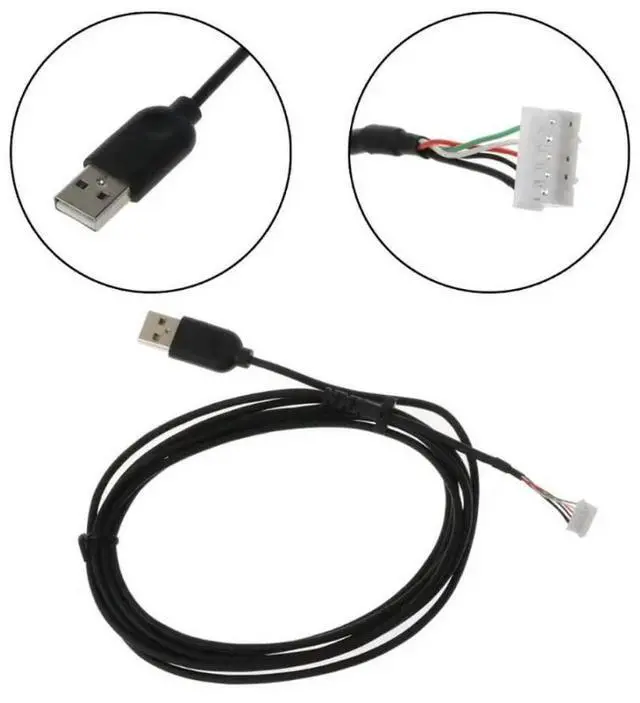 Main image of FOR USB Mouse Cable Cord PVC Mice Line Replacement Wire for G102 Gaming Mouse Replacement Part Repair Accessory