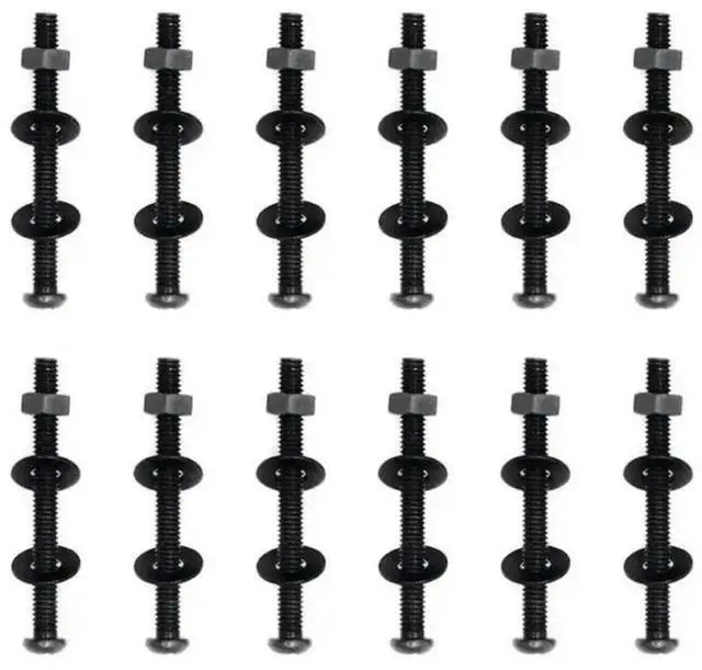 Main image of FOR 12PCS Carbon Steel Cage Screw Set Computer Case Cooling Fan Installation Screws Carbon Steel Socket Type with