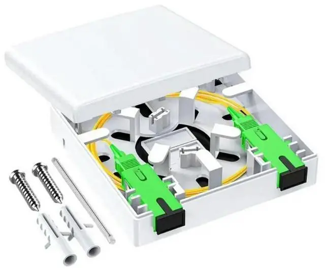 Main image of FOR Standard 86mm Fiber Opt Wall Box ABS Plastic Wall Plate Featuring Ventilation for Simple Networking Installation