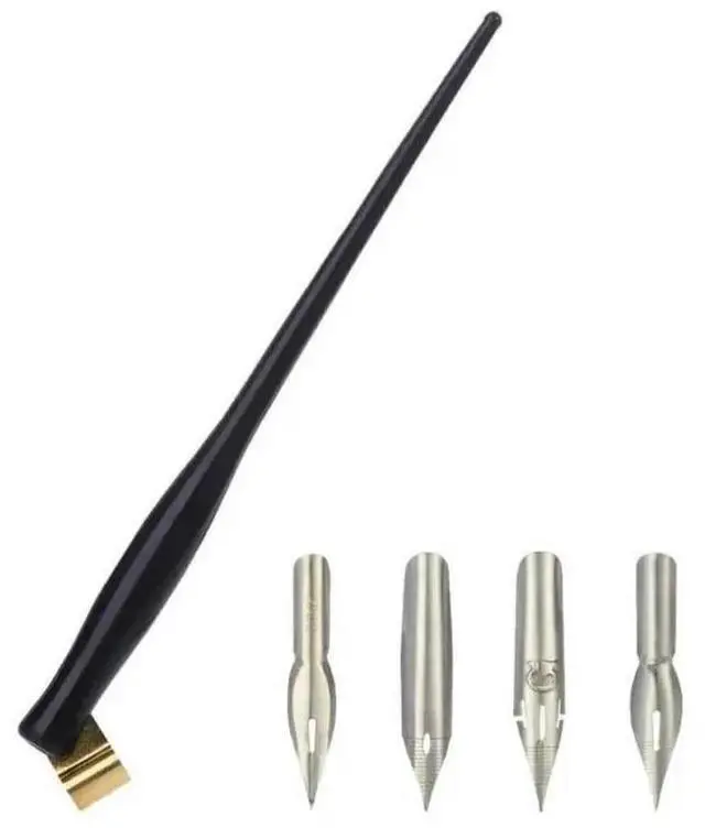 Main image of FOR Dip Pen Holder and 4 Replaceable Pen Tip Set Resin Dip Pen Holder for Beginner