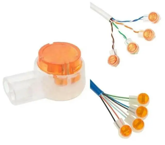 Main image of FOR 100Pieces/set K2 Connector Wire Connector Wiring Telephone Cable Cord UY2