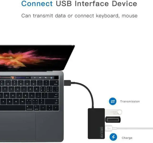 Alt view image 4 of 8 - New 4-Port USB3.0 Hub Multi USB / type c usb 3.0 Hub 4 Port adapter Expansion Splitter PC macbook pro USB 3.0 4-PORT USB HUB