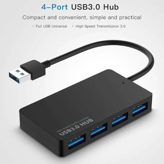 Main image of New 4-Port USB3.0 Hub Multi USB / type c usb 3.0 Hub 4 Port adapter Expansion Splitter PC macbook pro USB 3.0 4-PORT USB HUB