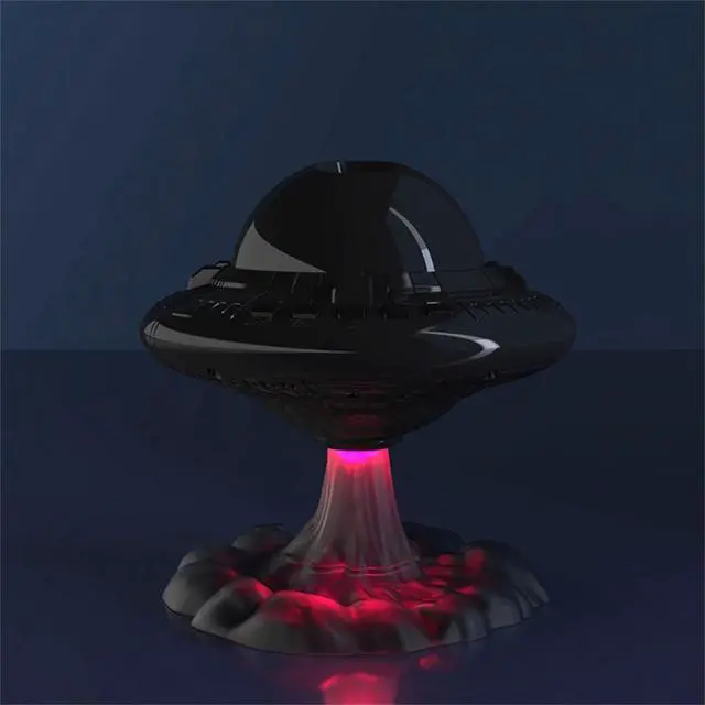 Alt view image 3 of 7 - Jicheng UFO Starry Sky Projection Lamp, Star Projector Night Light with Remote Control, 9 Projection Effects, 5 Color Modes, Timer, Adjustable Angle, for Bedroom and Kids Room, 1 Pack, Black