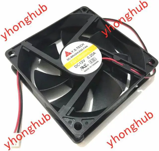 Main image of Y.S TECH FD128020HL Server Cooling Fan DC 12V 0.20A 80x80x20mm 2-wire