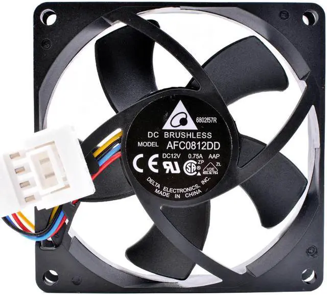 Main image of Delta Electronics AFC0812DD AAP Server Cooling Fan DC 12V 0.75A 80x80x20mm 4-wire