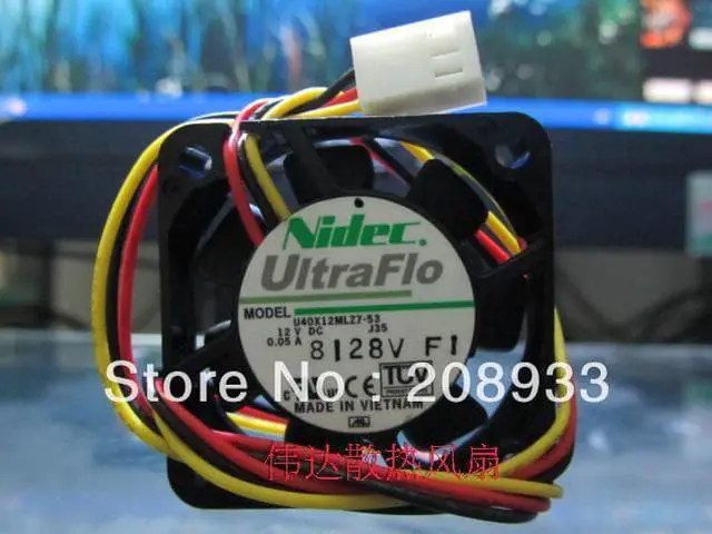 Main image of For Nidec UltraFlo 4cm 4 cm ultra-quiet fan 4010 DC 12V