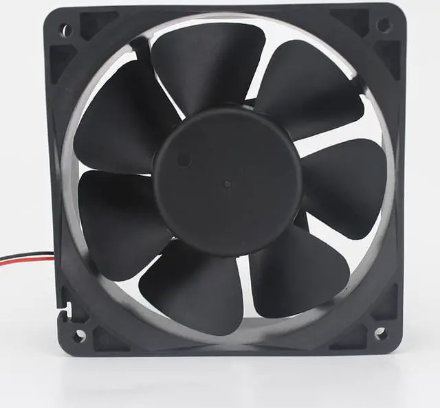 Alt view image 2 of 2 - Jamicon JF1238B2SR-R DC 24V 0.45A 120x120x38mm 2-wire Server Cooling Fan