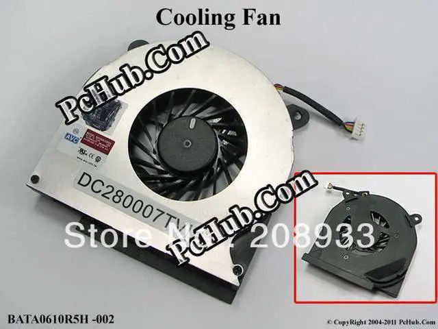 Main image of For AVC bata0610r5h 002 5V 0.3A notebook fan 04H1RR+cooling fan
