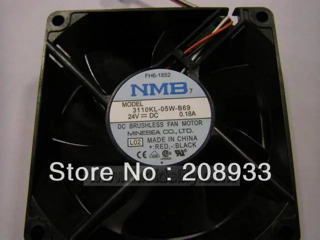 Main image of For Minebea NMB 3110KL-05W-B69 24V 0.18A 80 * 80 * 25 axial fan 8025+cooling fan