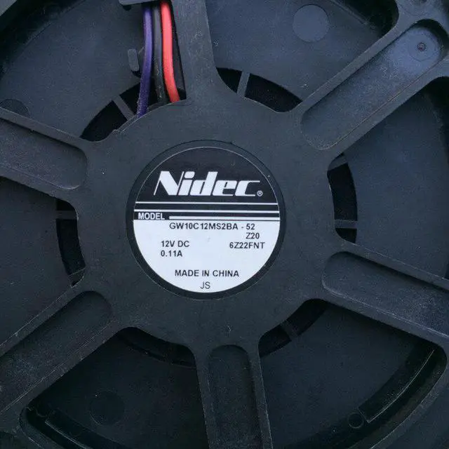 Alt view image 3 of 3 - Nidec GW10C12MS2BA-52 Z20 Server Cooling Fan DC 12V 0.11A 3-wire