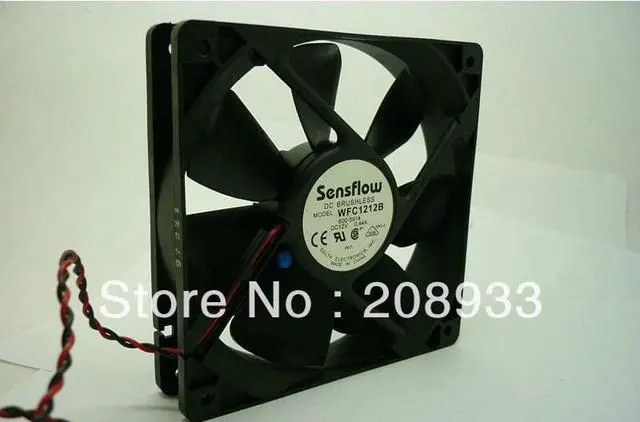 Main image of For Delta Sensflow WFC1212B 12cm thermostat dual ball bearing chassis  12025 mute+cooling fan