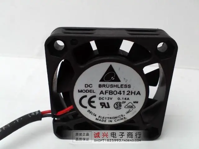 Main image of For delta 4010 4cm server fan 12v 0.14a afb0412ha dual ball