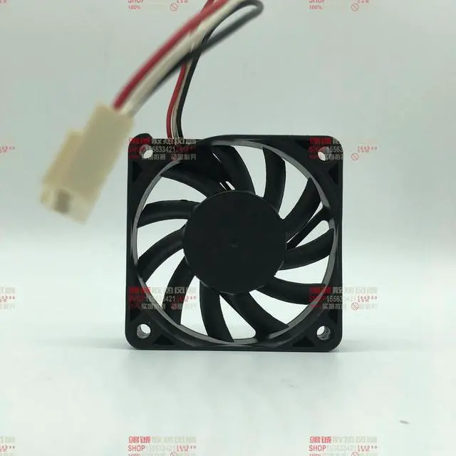 Alt view image 2 of 2 - AVC F6010B12HH Server Cooling Fan DC 12V 0.19A 60x60x10mm 3-wire
