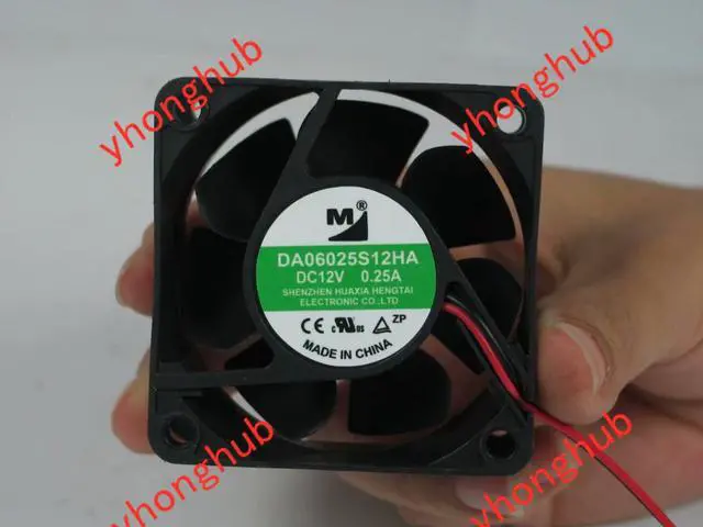 Alt view image 3 of 4 - M / Huaxia Mengtai DA06025S12HA DC 12V 0.25A 60x60x25mm 2-wire Server Cooling Fan