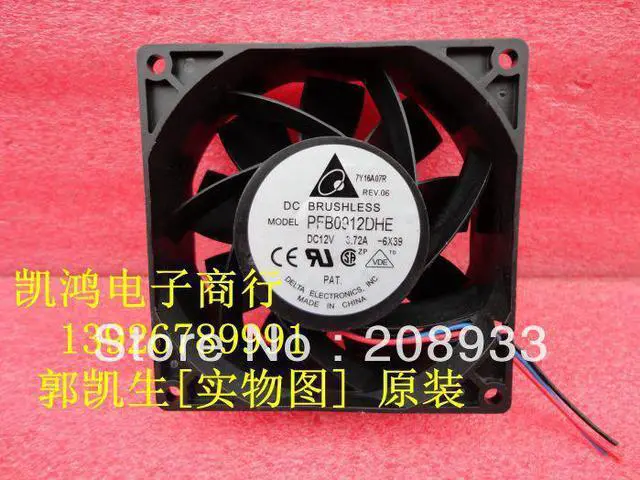 Main image of For The Delta PFB0912DHE 12V 3.72A 9038 9 cm the 9CM violent gale amount heat fan+cooling fan