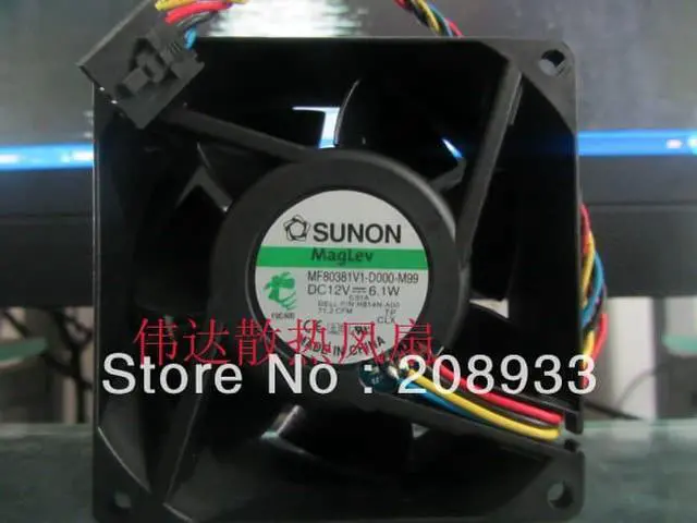Main image of For   SUNON MF80381V-D000-M99 8038 12V 6.1W
