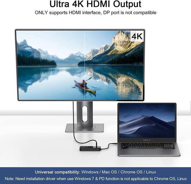 Alt view image 5 of 6 - QGeeM USB C to Ethernet 2.5G Adapter,4-in-1 USB C Hub Multiport Adapter dongle, Full Function USB C Compatible with Thunderbolt 3/4,100W Power Delivery, MacBook Pro, Dell XPS 13, etc
