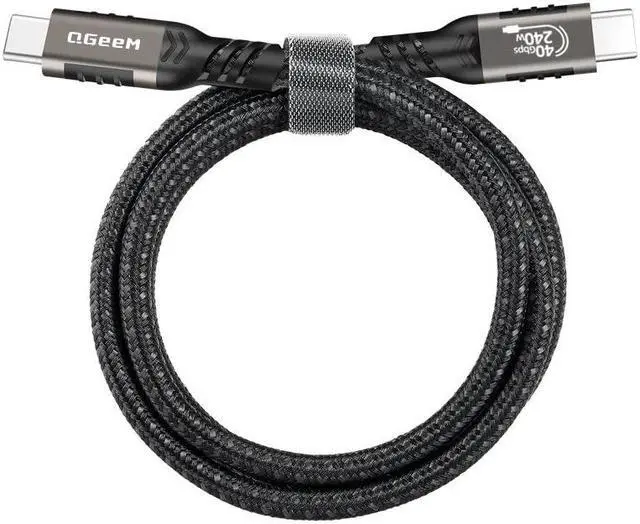 Alt view image 4 of 4 - USB 4 Cable 40Gbps,USB C to USB C Video Cable 8K@60Hz,USB4 C Monitor Cable 240W Supports 4K UHD Display Compatible with iPhone15 pro,Thunderbolt 3/4 MacBook, iPad Pro, Samsung, HP, Dell (0.2m)