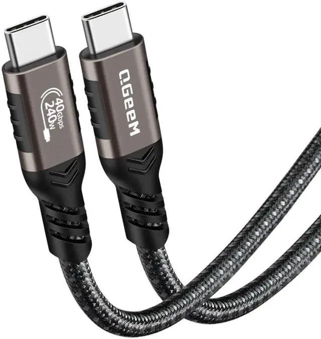 Alt view image 3 of 4 - USB 4 Cable 40Gbps,USB C to USB C Video Cable 8K@60Hz,USB4 C Monitor Cable 240W Supports 4K UHD Display Compatible with iPhone15 pro,Thunderbolt 3/4 MacBook, iPad Pro, Samsung, HP, Dell (0.2m)