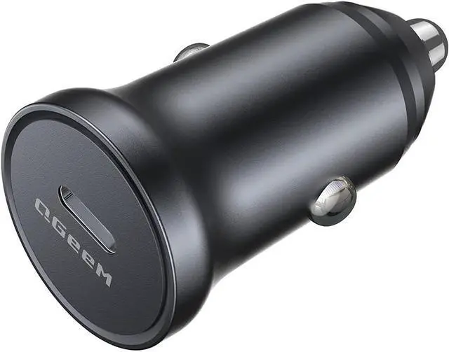 Main image of USB C Car Charger Adapter,QGeeM 30W Super Mini Type C Power Delivery PD Fast Car Charger Compatible for iPhone12/12 Pro Max/12 Mini/iPhone 11/Pro Max/XR/XS/Max/8/8P,iPad Pro,MacBook,AirPods