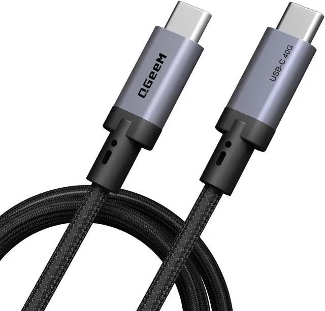 Main image of QGeeM USB C to USB C Cable,USB4,40Gbps Data Transmmision,PD 240W Fast Charging,Supports 8K/4K Viedio,Compatible with iPhone 15/ipad Air 4/MacBook Pro/Air,Samsung/Thunderbolt 3/4-1m