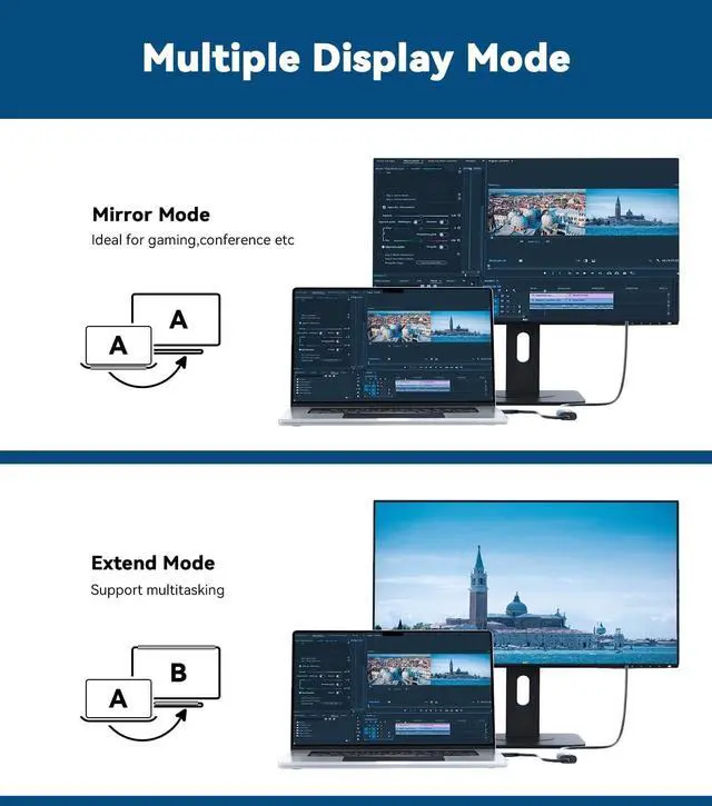 Alt view image 6 of 7 - QGeeM USB C to HDMI Adapter 4K@60Hz,Thunderbolt 3/4 to HDMI Adapter,Compatible for MacBook Pro/Air,iPhone16/15 Pro Max Plus,iPad Mini Air,Dell XPS,Galaxy S24Ultra