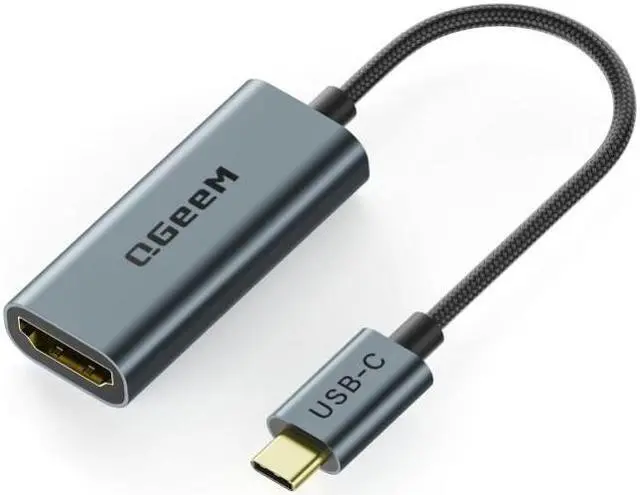 Main image of QGeeM USB C to HDMI Adapter 4K@60Hz,Thunderbolt 3/4 to HDMI Adapter,Compatible for MacBook Pro/Air,iPhone16/15 Pro Max Plus,iPad Mini Air,Dell XPS,Galaxy S24Ultra