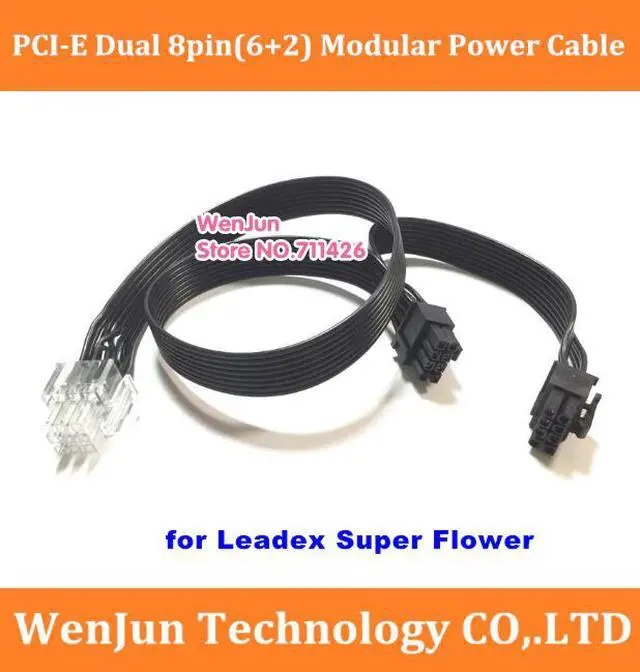 Main image of Sale  PCI-E Dual 8pin(6+2) Modular Power Supply Adapter Cable for 9pin Leadex series