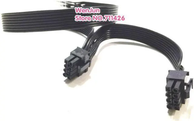Alt view image 2 of 4 - Sale  PCI-E Dual 8pin(6+2) Modular Power Supply Adapter Cable for 9pin Leadex series