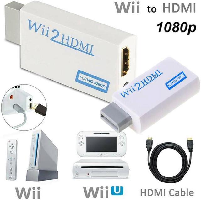 Wii to HDMI Adapter Converter Cable Full HD 1080P Plug&Play for Television  PC