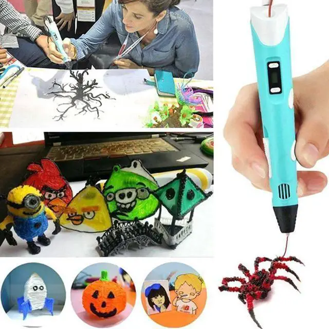 Alt view image 6 of 7 - 3D Printing pen DIY 3D Pen With ABS/PLA Filament Refills Arts 3D Drawing Pen Creative Gift For Kids Design Painting Drawing